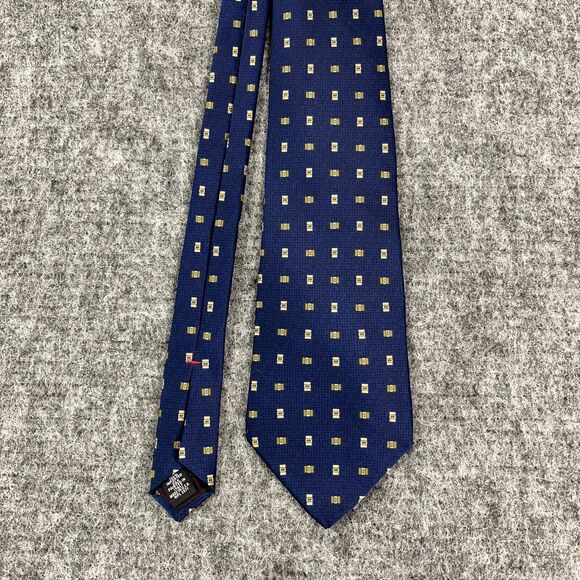 Gianfranco Ruffini Tie Mens Blue Silk USA 56" long 3.75" wide Designer - Picture 1 of 9